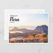 風景はがき – Padar Island, Flores, Indonesia ポストカード (正面/裏面)