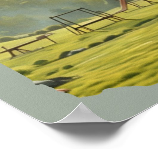 風景を楽しめる子どものよくはしゃぐ頃の冒険 ポスター (角)