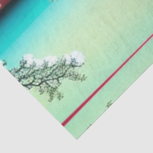 風景アジアの風景さくらんぼ花咲き木 薄葉紙 (詳細)