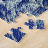 風景アニメバードを組み合日本のわせたスタイル ジグソーパズル (側面)