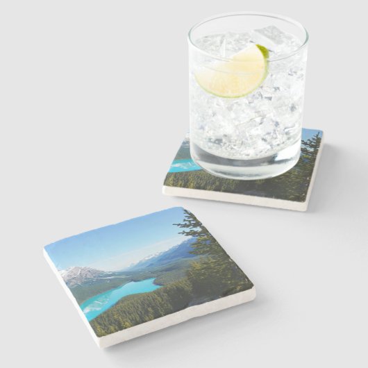 風景カナダブルーマウンテンレイクパインズ ストーンコースター (横)