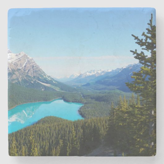 風景カナダブルーマウンテンレイクパインズ ストーンコースター (正面)