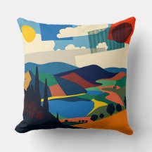 風景カラフルデザイン