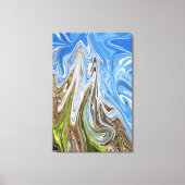 風景カラフル抽象芸術アート |ア最高の素晴らしート キャンバスプリント (正面)