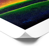 風景カラフル朝明新年の美術 ポスター (角)