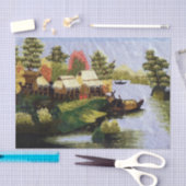 風景シーンのギフト/デコページ 薄葉紙 (クラフト)