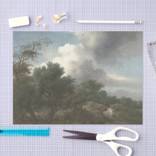 風景シーン秋切り離し切り離し 薄葉紙 (クラフト)