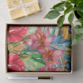 風景トロピカルステンドグラス魚デコパージュ 薄葉紙 (ギフト)