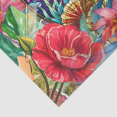 風景トロピカルステンドグラス魚デコパージュ 薄葉紙 (詳細)