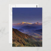 風景ビュー  : ヒマラヤ ポカラ ネパール ポストカード (正面/裏面)