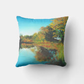 風景ファインアートツリーズリバー クッション (裏面)