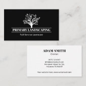 風景プロフェッショナル(白黒) 名刺 (正面/裏面)