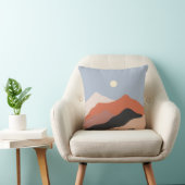 風景ミッドセンチュリーイラスト、ミニマリストlan クッション (椅子)