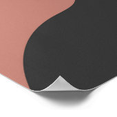 風景ミッドセンチュリーイラスト、ミニマリストlan ポスター (角)