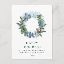 風景リースクリスマスパインズグリーティングホリデー