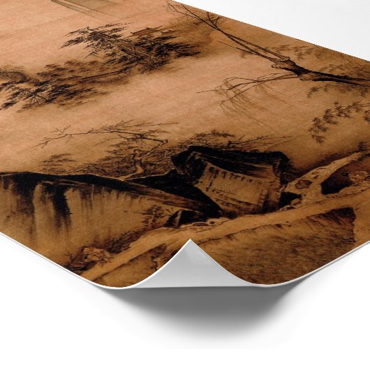 風景中国の – 馬元 ポスター (角)