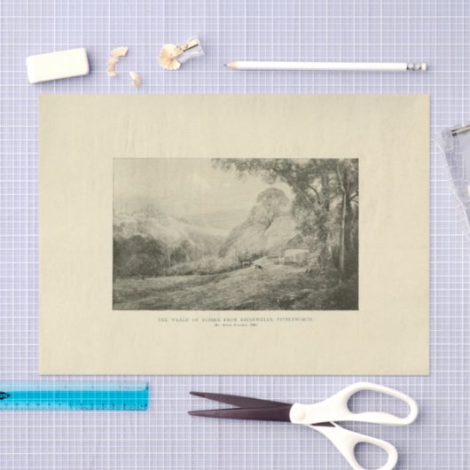 風景仮木エフエメラデクページ 薄葉紙 (クラフト)