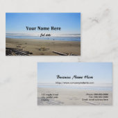 風景写真，ビーチ，海，空 名刺 (正面/裏面)