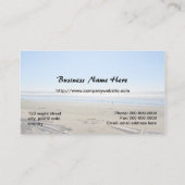 風景写真，ビーチ，海，空 名刺 (裏面)