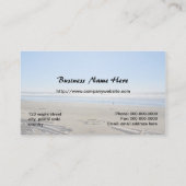 風景写真，ビーチ，海，空 名刺 (裏面)
