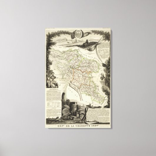 風景及び森林 キャンバスプリント (正面)