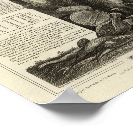 風景及び森林 ポスター (角)