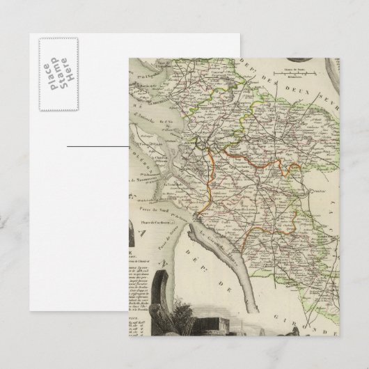 風景及び森林 ポストカード (正面/裏面)