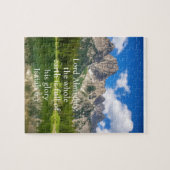 風景地球全体が彼の栄光に満ちている ジグソーパズル (横)