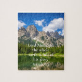 風景地球全体が彼の栄光に満ちている ジグソーパズル (縦)