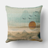 風景布テクスチャー枕 アウトドアクッション (裏面)