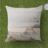 風景布テクスチャー枕 アウトドアクッション (芝生)
