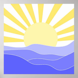 風景抽象アート ポスター