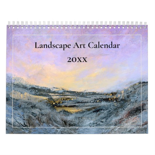 風景抽象芸術アート絵画オリジナル202X カレンダー (カバー)