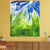 風景抽象芸術アート |ア最高のモダンート キャンバスプリント (インサイチュ (リビング))