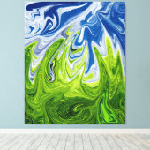 風景抽象芸術アート |ア最高のモダンート キャンバスプリント (インサイチュ (ウッドフロア))