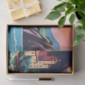 風景旧市山々海 薄葉紙 (ギフト)