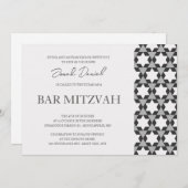 風景星形バー（ユダヤ教の）バル・ミツバー招待 招待状 (正面/裏面)
