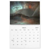 風景暦威厳のあるの1年 カレンダー (3月 2027)