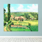 風景有名なポントワーズのレ絵画パティス キャンバスプリント (インサイチュ (ウッドフロア))