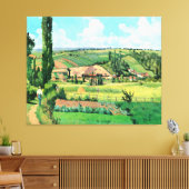 風景有名なポントワーズのレ絵画パティス キャンバスプリント (インサイチュ (リビング))