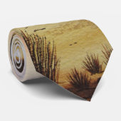 風景樹と日没の紅葉 ネクタイ (ロール)