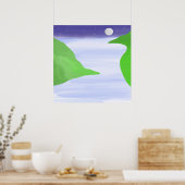 風景油彩画 ポスター (キッチン)