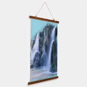 風景滝 吊り下げ型タペストリー (傾斜あり)