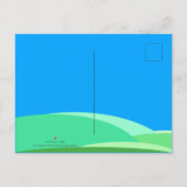 風景漫画マウス中国のラット年2020 P インビテーションポストカード (裏面)