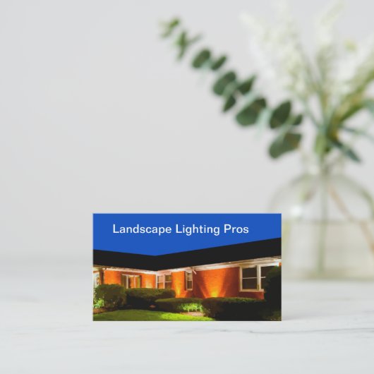 風景照明モダン2面 名刺 (スタンド正面)