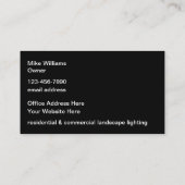 風景照明モダン2面 名刺 (裏面)