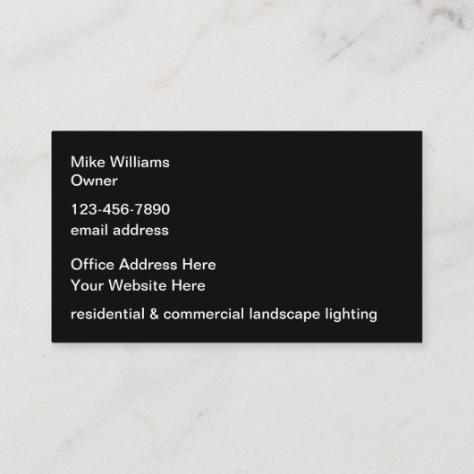 風景照明モダン2面 名刺 (裏面)