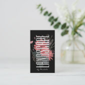 風景画家 フロリスト 花束 フローラルデザイナー 名刺 (スタンド正面)