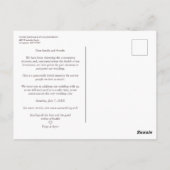 風景素朴山写真日付の変更 ポストカード (裏面)