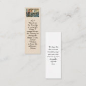 風景絵画記念生活お祝いカード スキニー名刺 (正面/裏面)